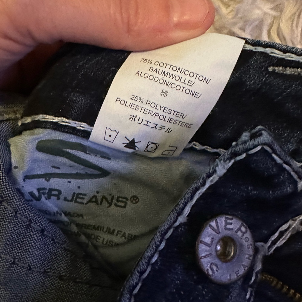 EUC silver Aiko bootcut jeans size 27 - Picture 5 of 6